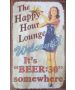 Μεταλλικός Πίνακας Happy Hour Lounge 40x30cm Etoile AAM-632